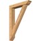 Ekena Millwork Traditional Traditional Smooth Bracket w/ Offset Brace, Western Red Cedar, 5 1/2"W x 28"D x 40"H BKT0604X28X40TRA01SWR - alternate 1